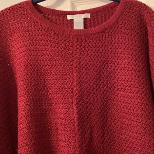 Design History knit poncho, OS, Cabernet, NWT